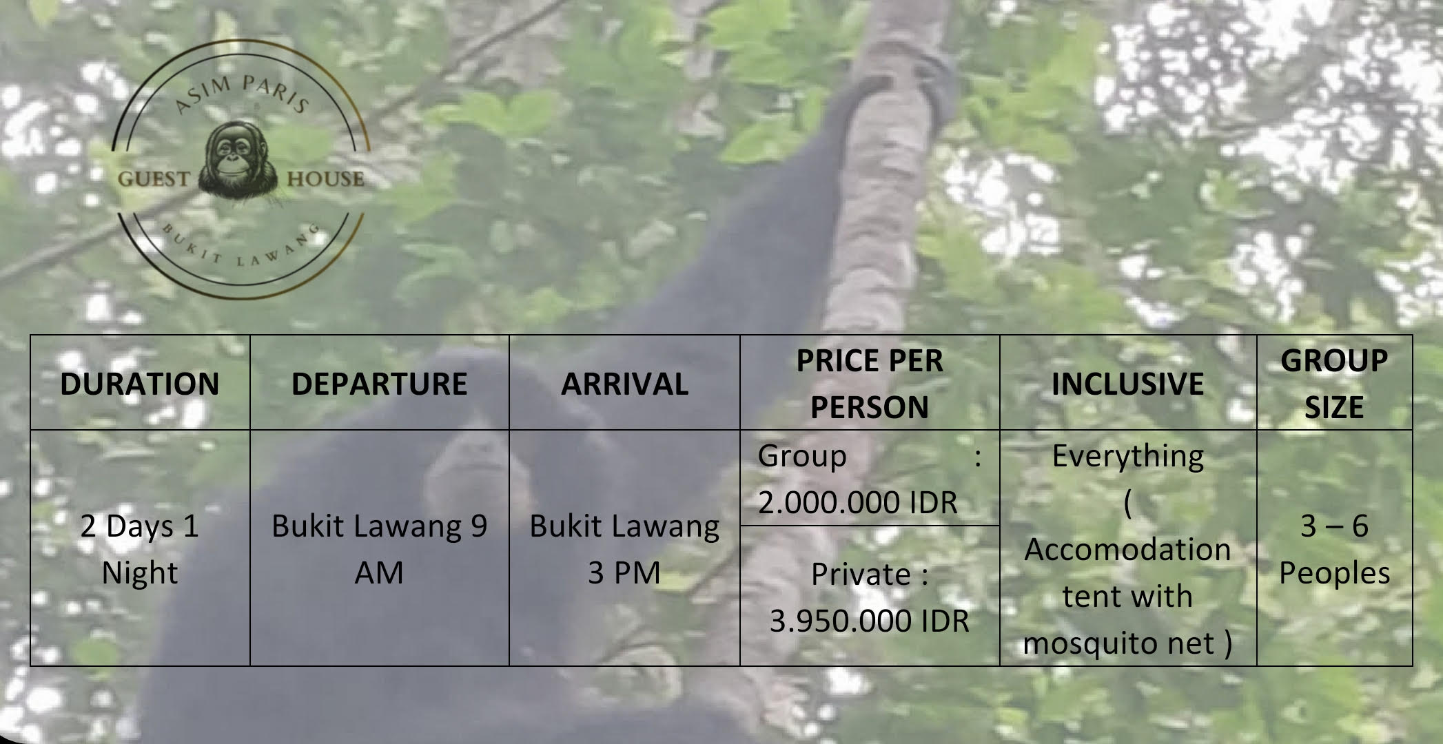 2 Jours et 1 Nuit de Trek