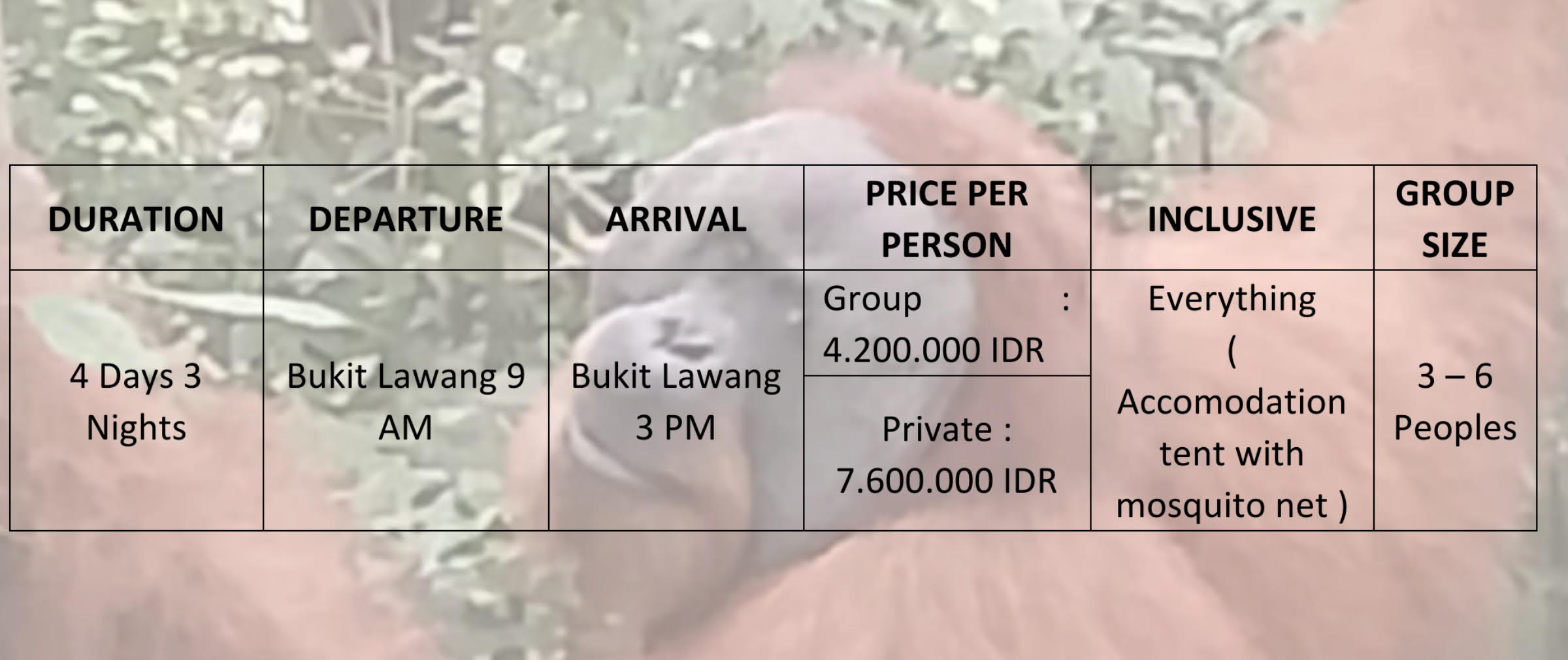 4 Jours et 3 Nuits Trek