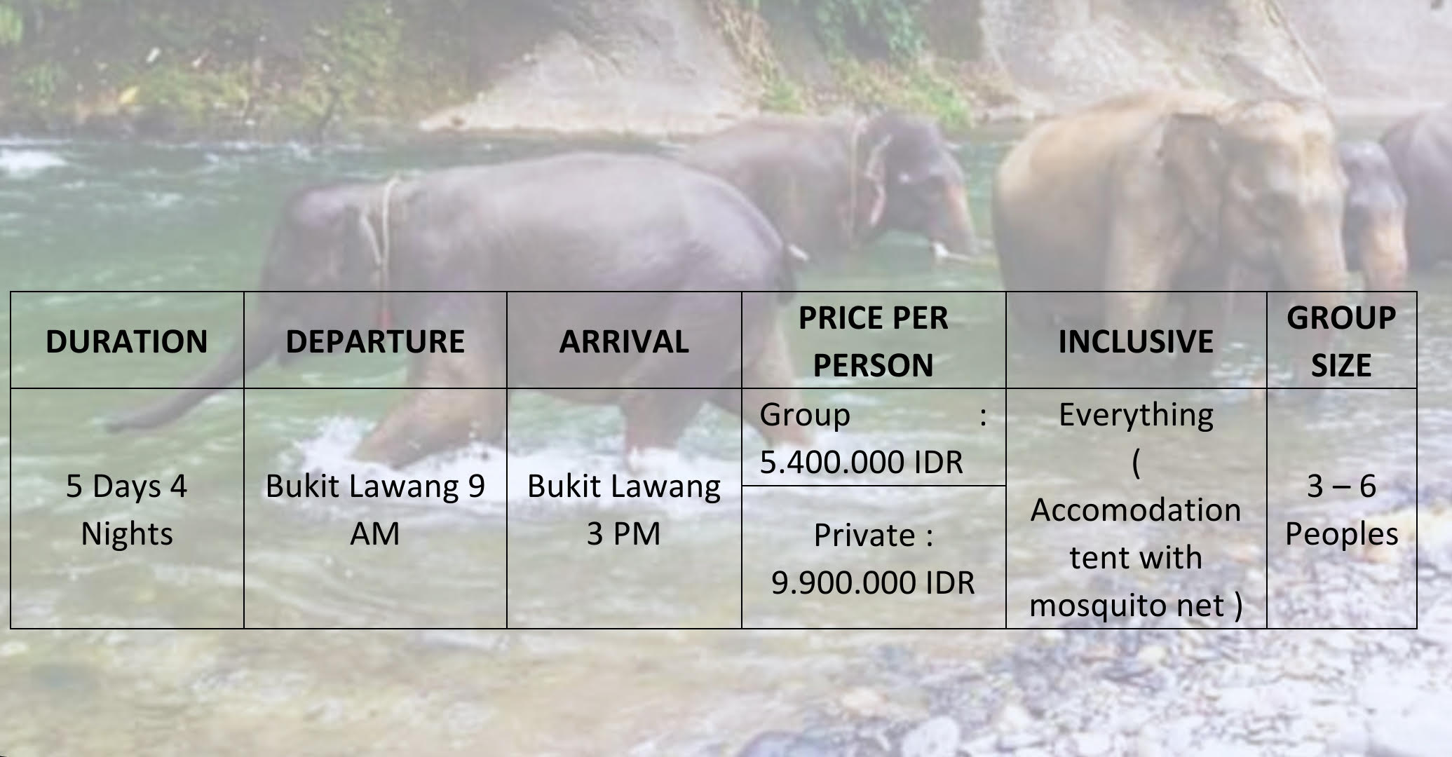 5 Jours et 4 Nuits de Trek